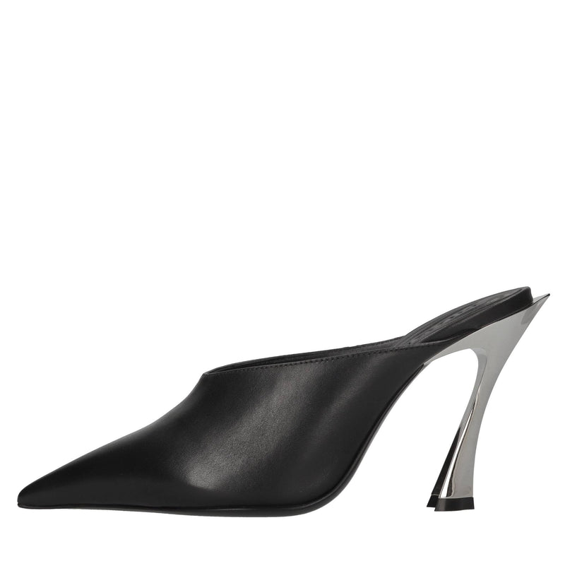 Mules in pelle 