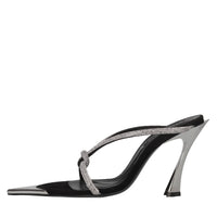 Mules Bombe in camoscio e strass 