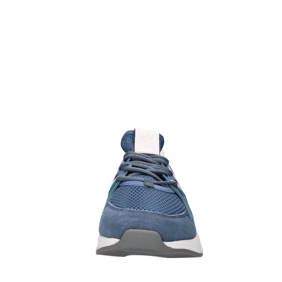 Sneakers in pelle e tessuto 