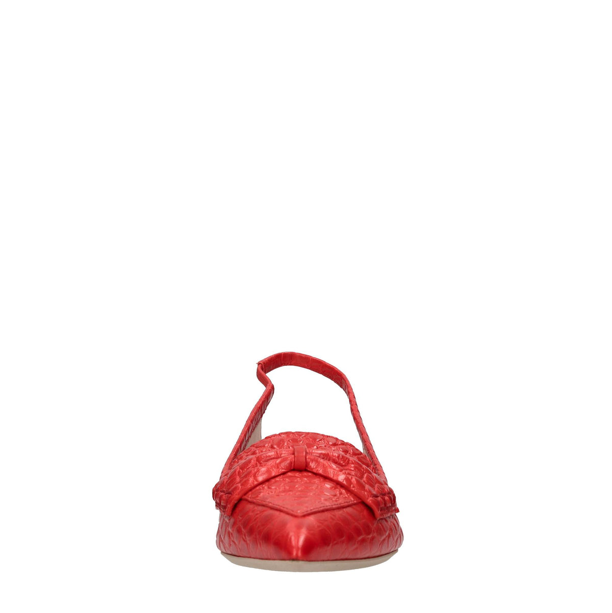 Décolleté slingback in pelle 
