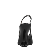 Décolleté slingback in pelle 