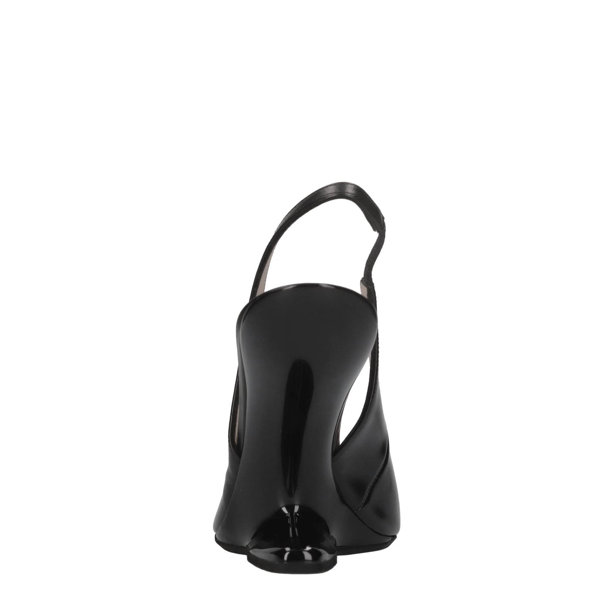 Décolleté slingback in pelle 