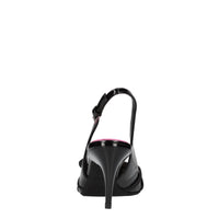 Décolleté slingback in pelle 