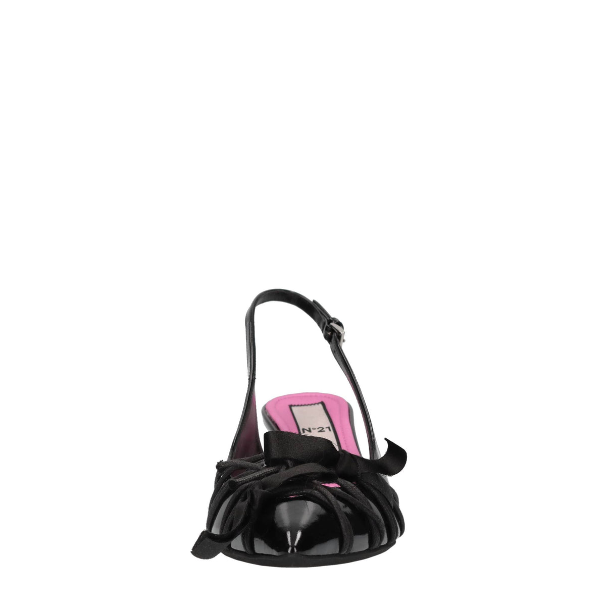Décolleté slingback in pelle 