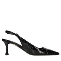 Décolleté slingback in pelle 