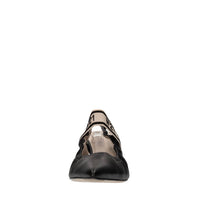 Décolleté slingback in pelle 