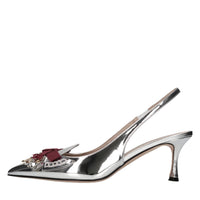 Décolleté slingback in vernice 