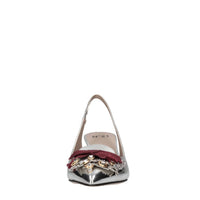 Décolleté slingback in vernice 