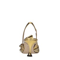 Décolleté slingback in pelle 