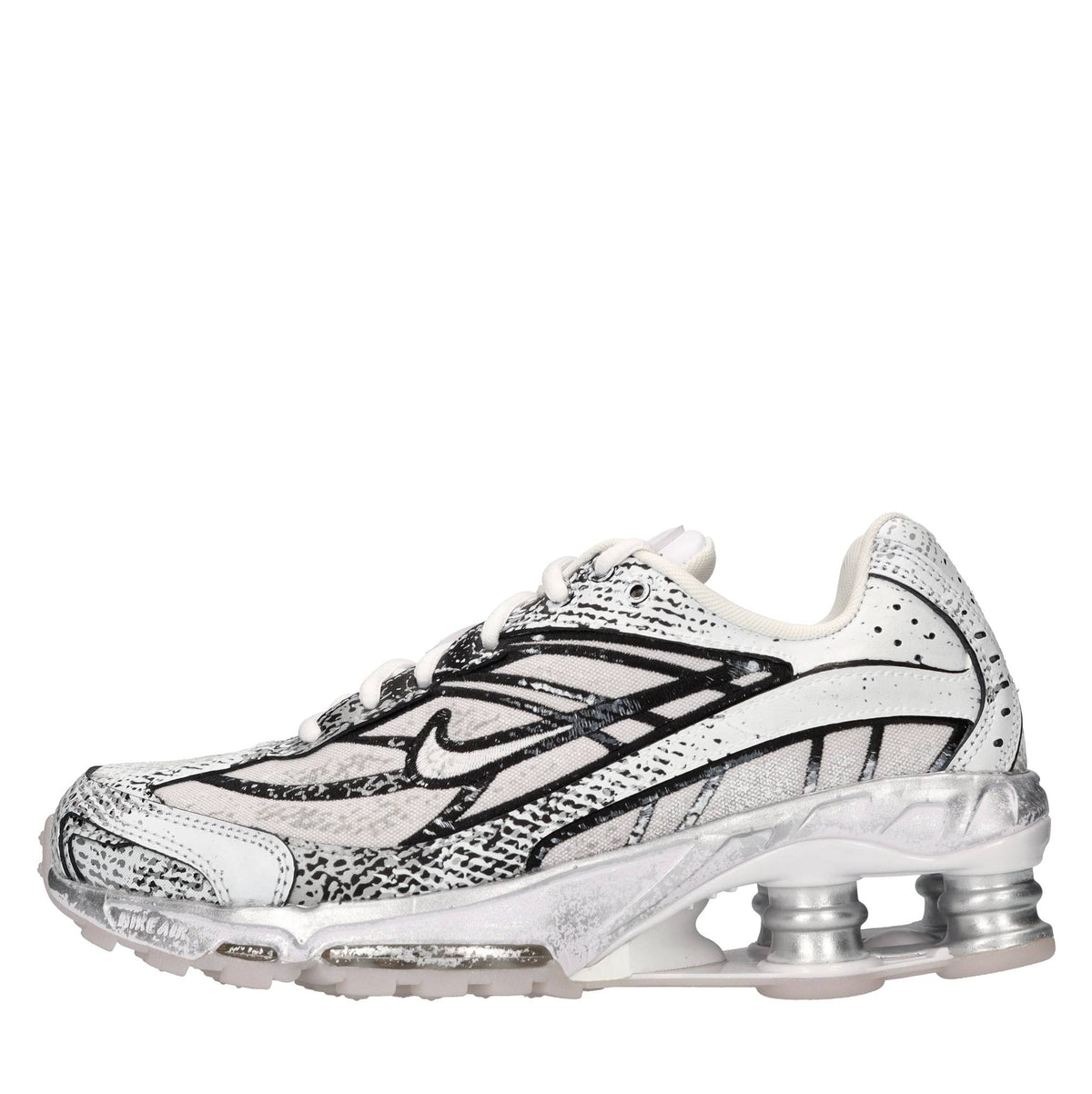 Sneakers in ecopelle e tessuto 