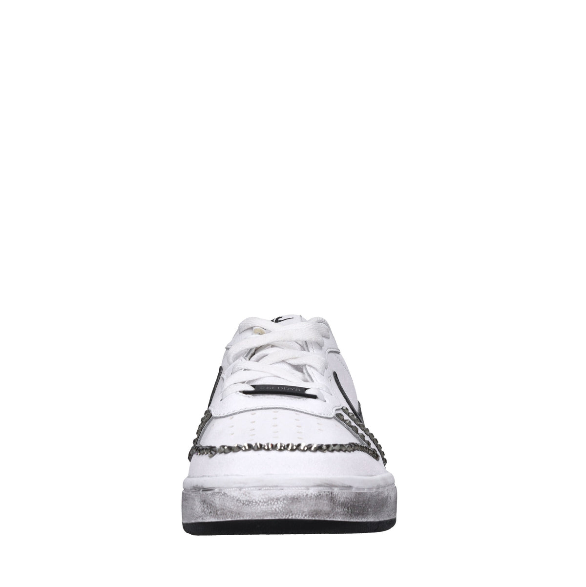Sneakers in pelle e strass 