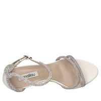 Sandali in pelle e microstrass 