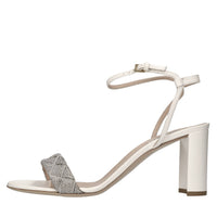 Sandali in pelle e microstrass 