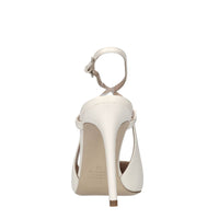 Décolleté slingback in pelle 