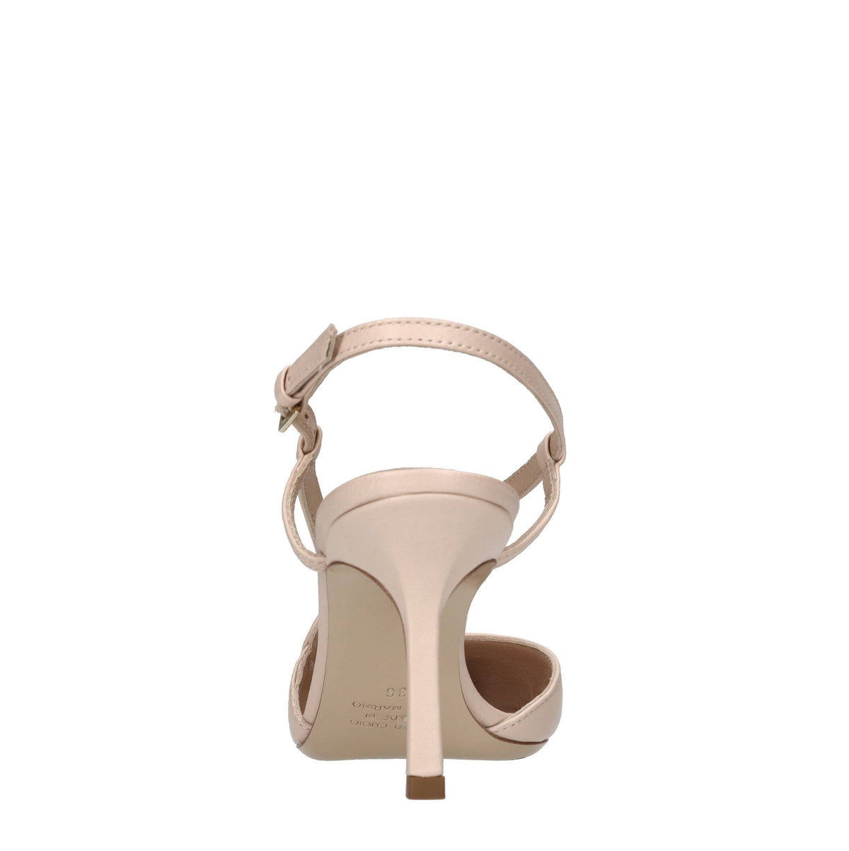 Décolleté slingback in pelle 