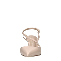 Décolleté slingback in pelle 