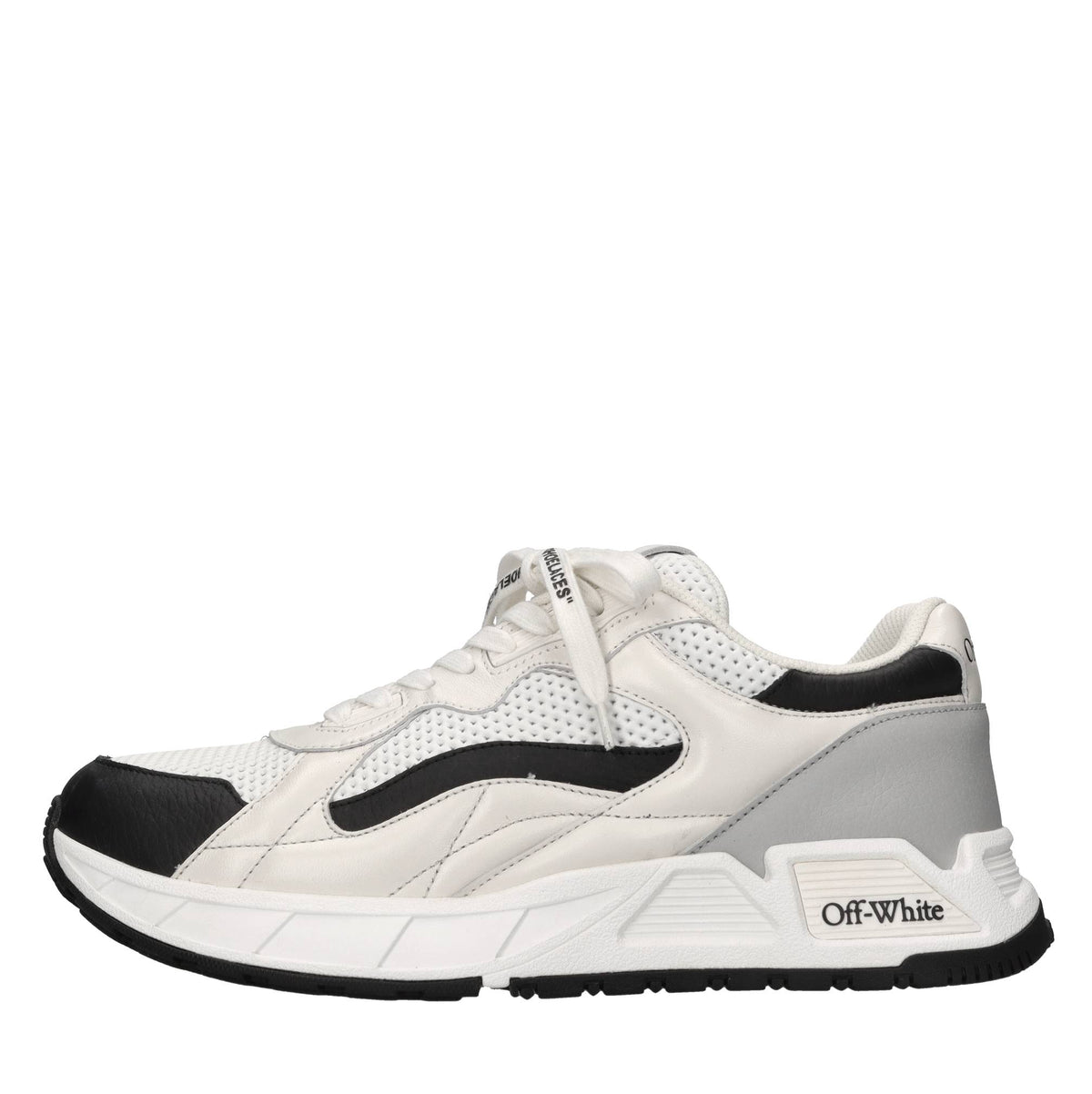 Sneakers Kick Off in pelle e tessuto 