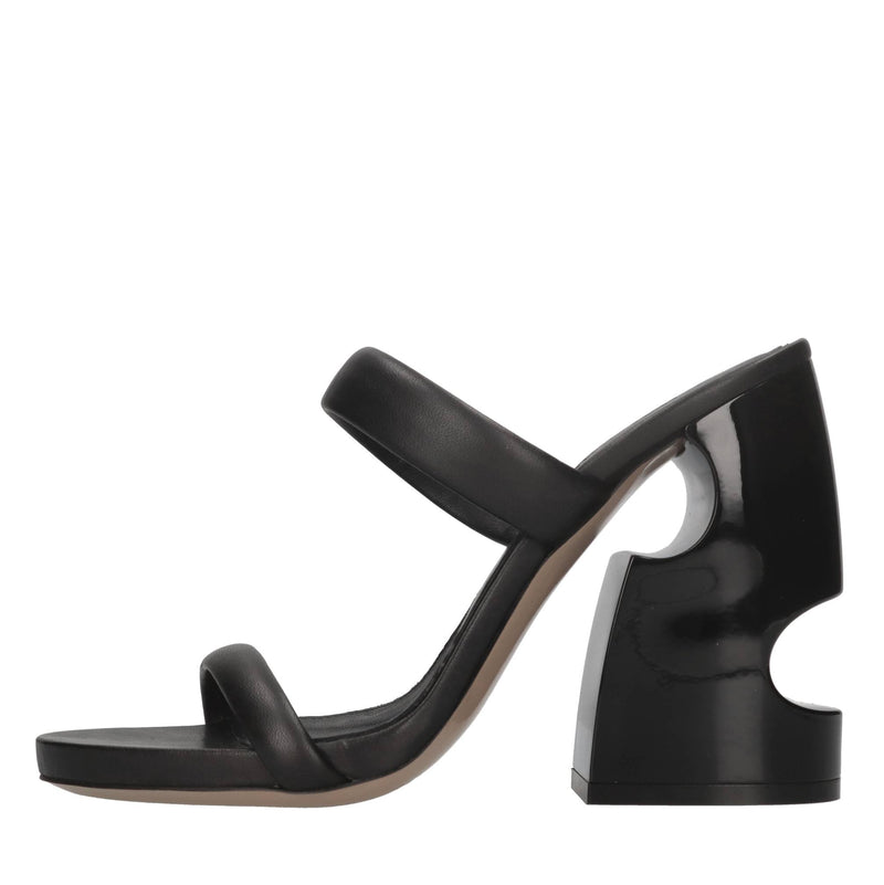 Mules Tonal Meteor Block in pelle 