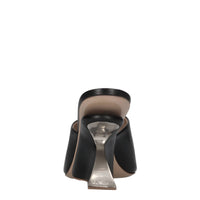 Mules Jug Wedge in pelle 