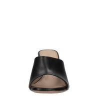 Mules Jug Wedge in pelle 