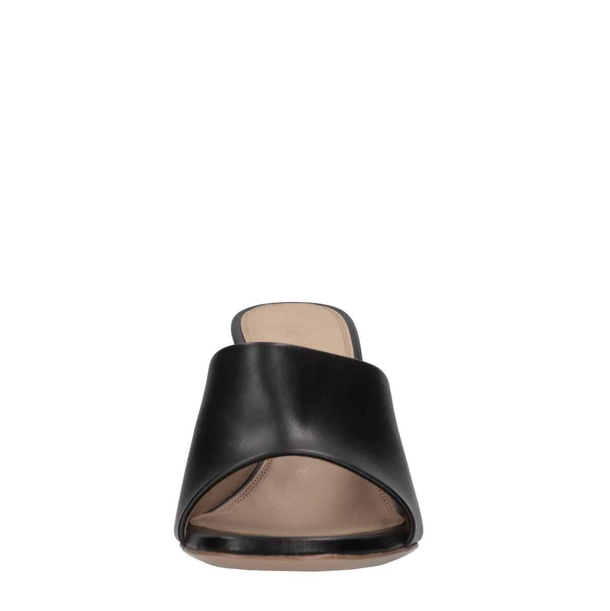 Mules Jug Wedge in pelle 