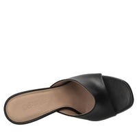 Mules Jug Wedge in pelle 