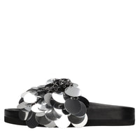 Mules Sparkle in pelle e paillettes 