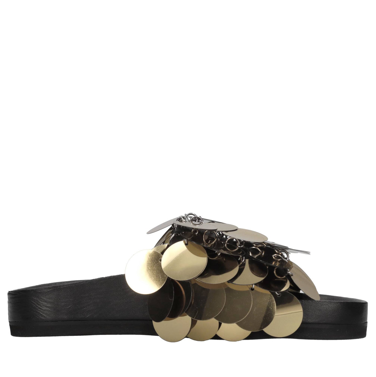 Mules Sparkle in pelle e paillettes 