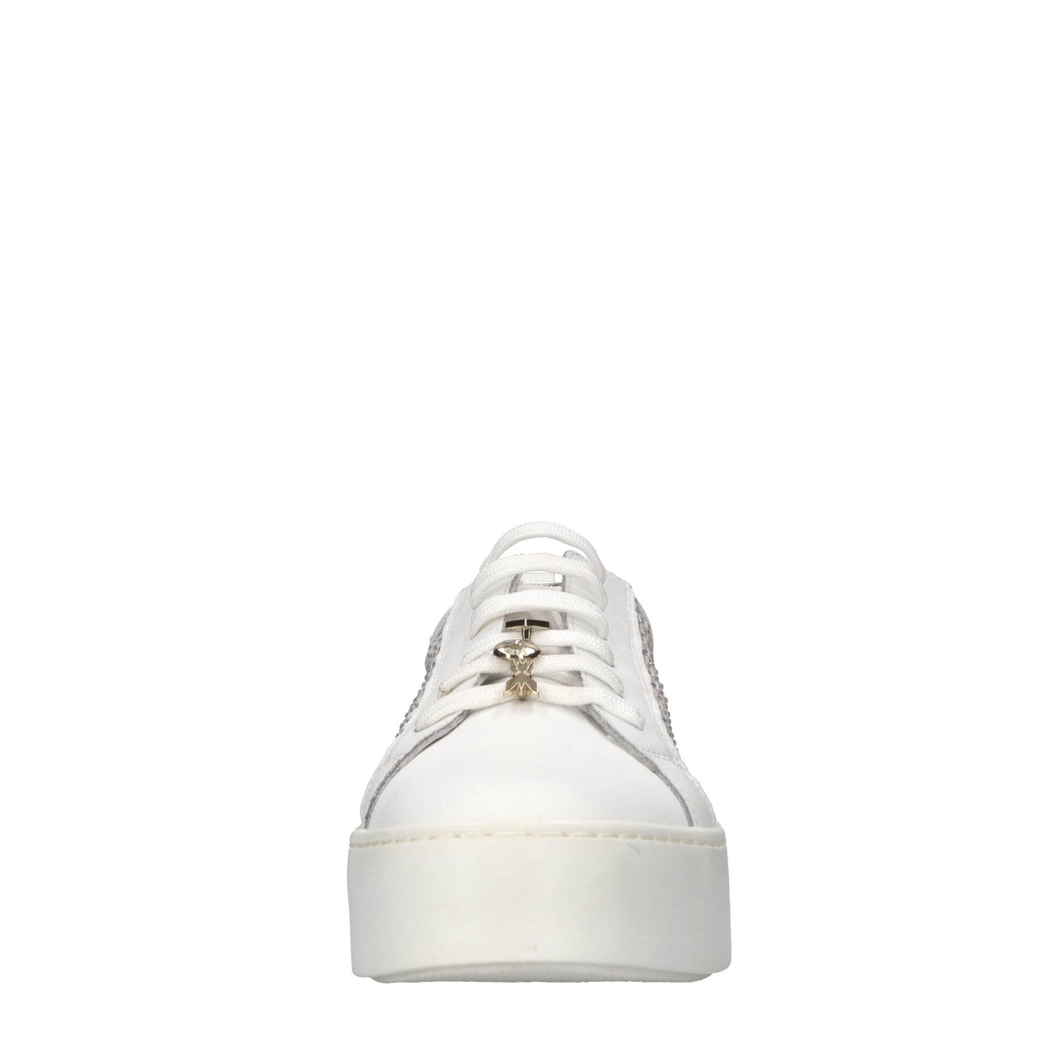Sneakers in pelle e tessuto 