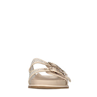 Mules in ecopelle, rete in tessuto e strass 