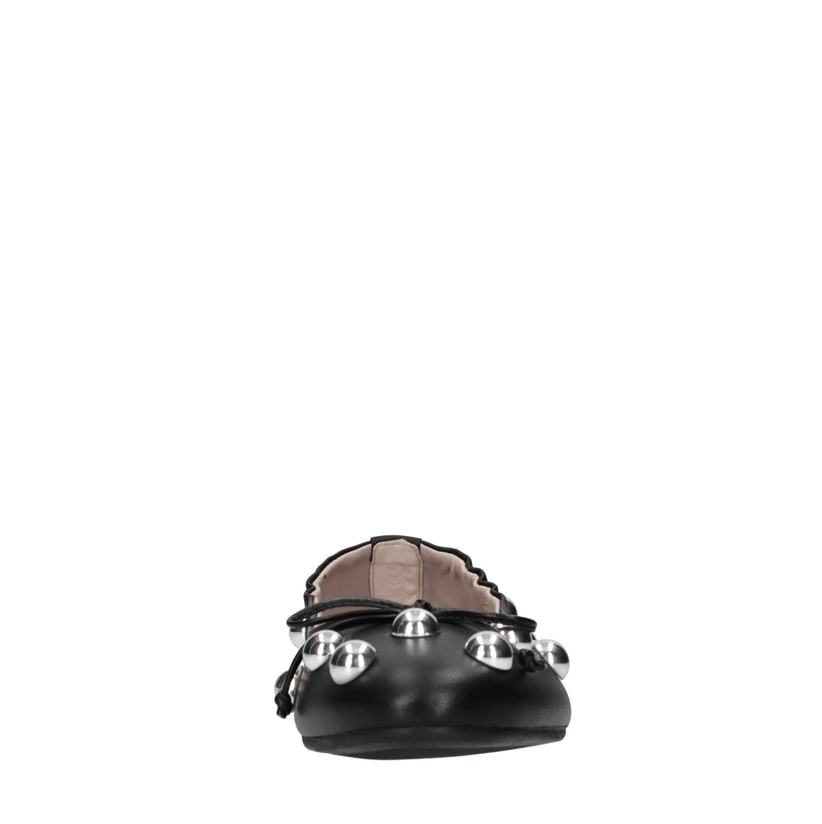 Ballerine in pelle con borchie 