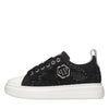 PHILIPP PLEIN JUNIOR Sneakers in raso e strass