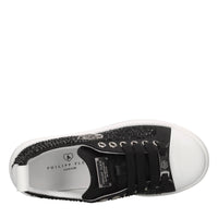 Sneakers in raso e strass 