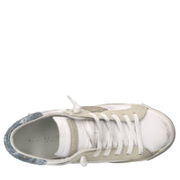 Sneakers in pelle,camoscio e tessuto 