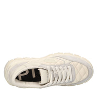Sneakers in pelle,camoscio e tessuto 
