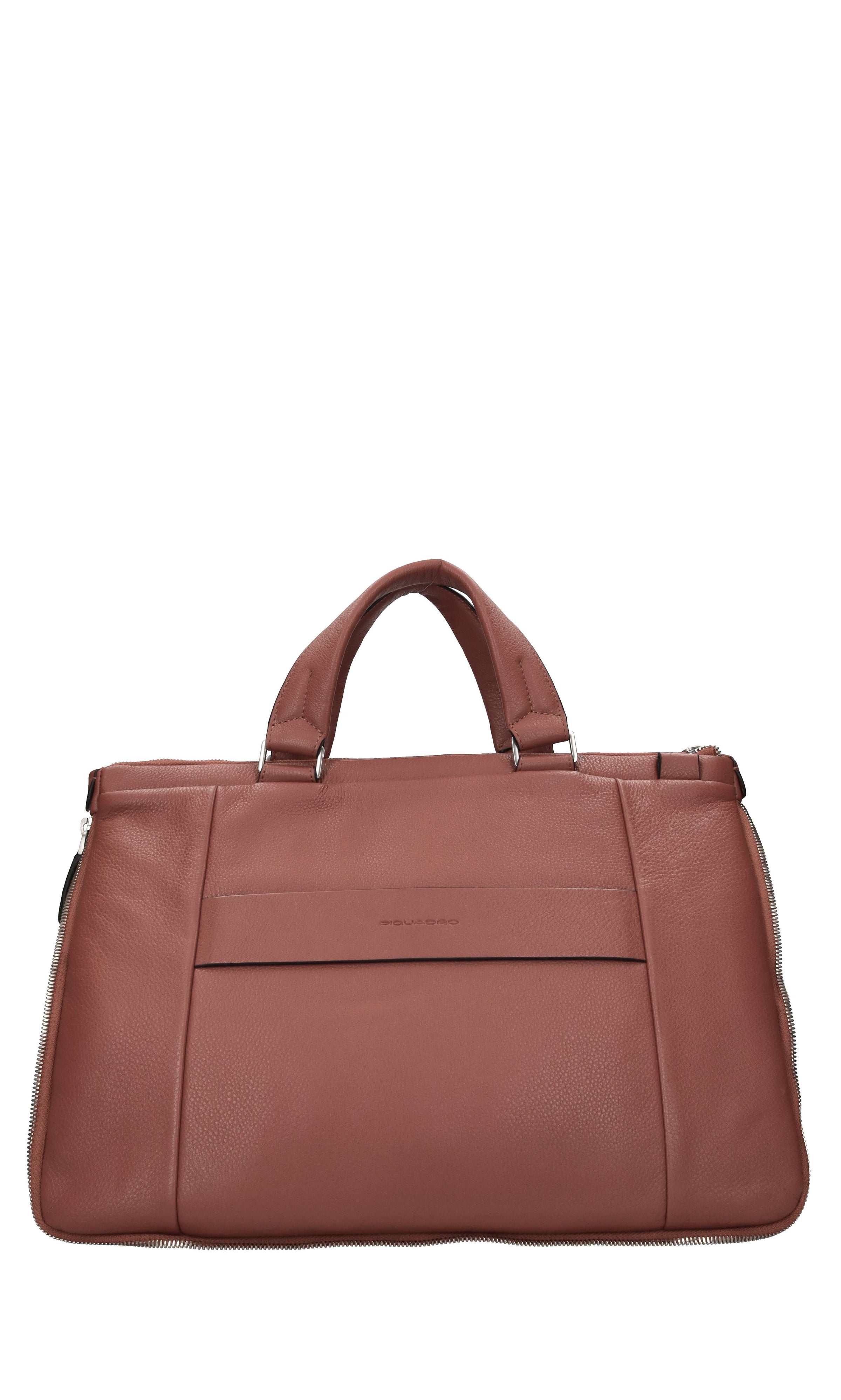 Borsa portadocumenti espandibile in pelle<BR/> 