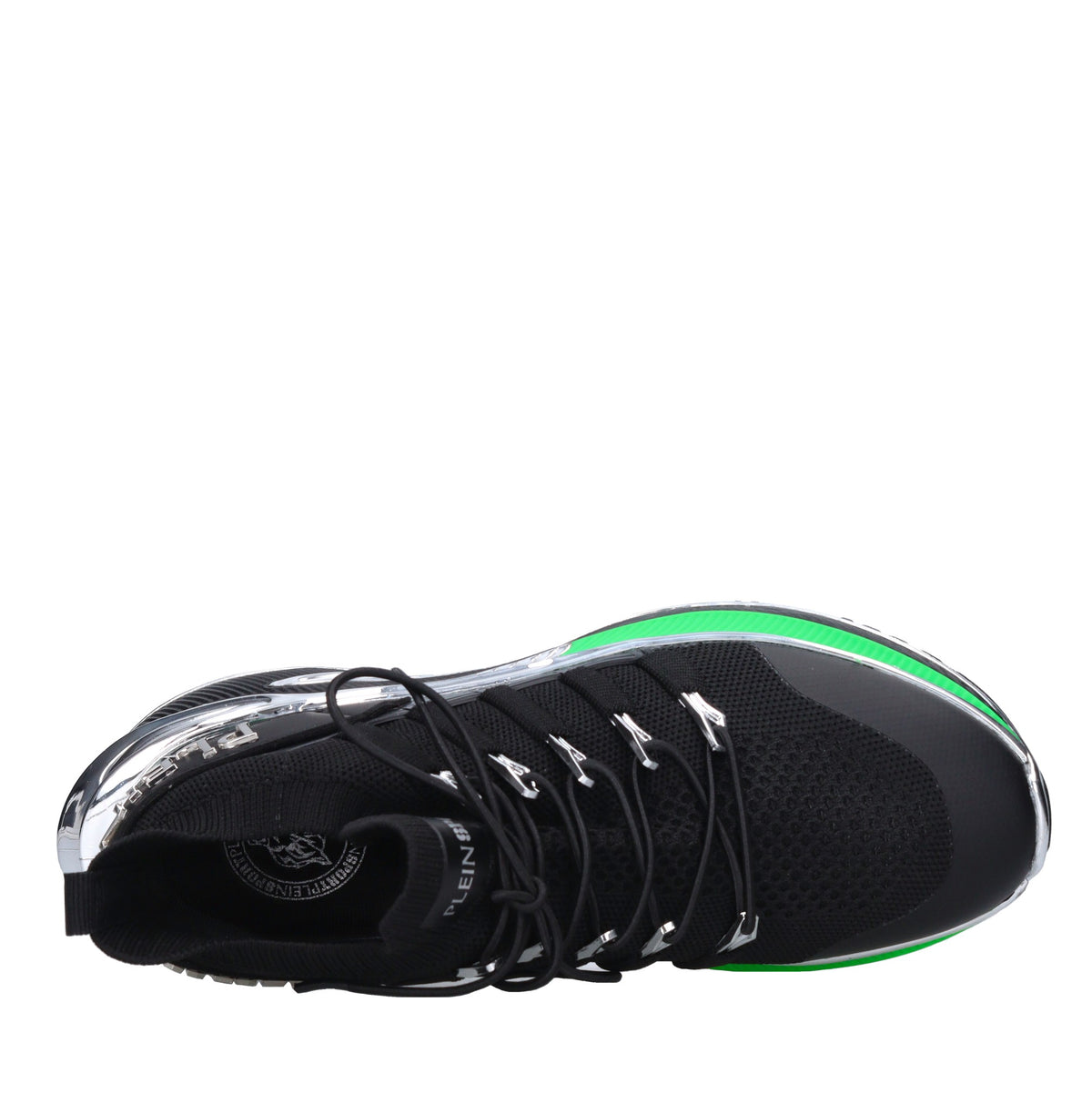 Sneakers in ecopelle e tessuto 