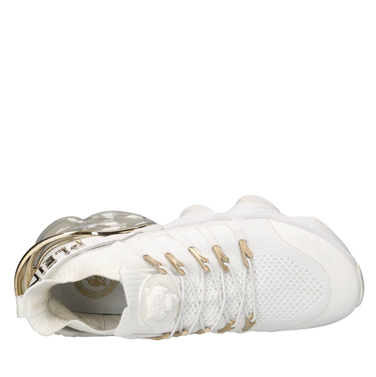 Sneakers in ecopelle e tessuto 