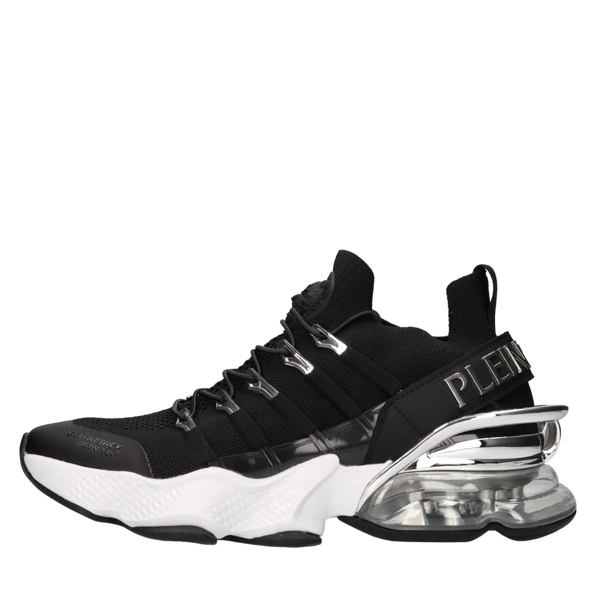 Sneakers in ecopelle e tessuto 