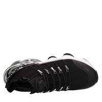 Sneakers in ecopelle e tessuto 