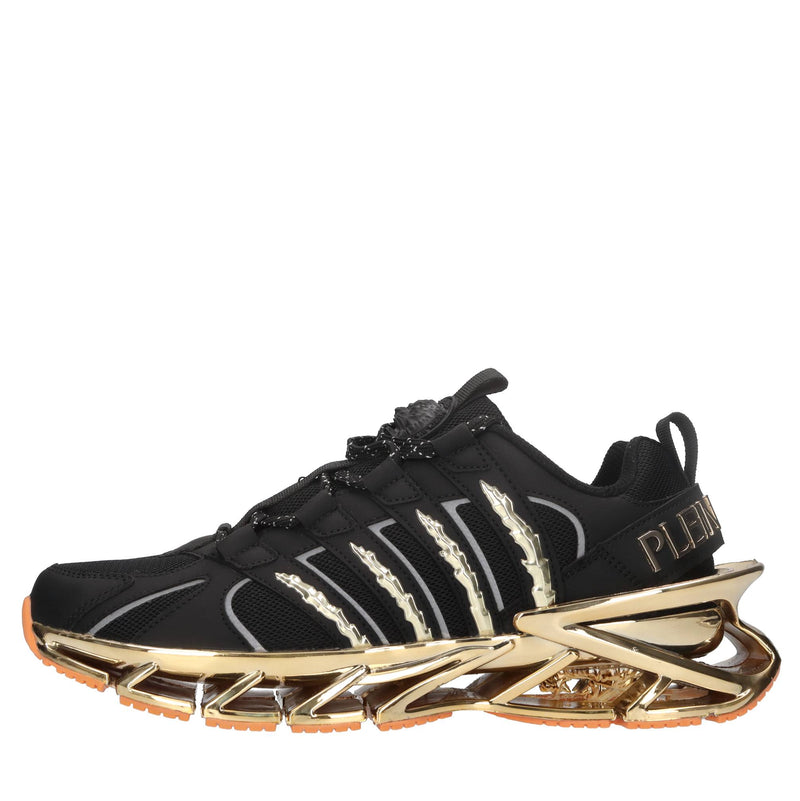 Sneakers in ecopelle e tessuto 