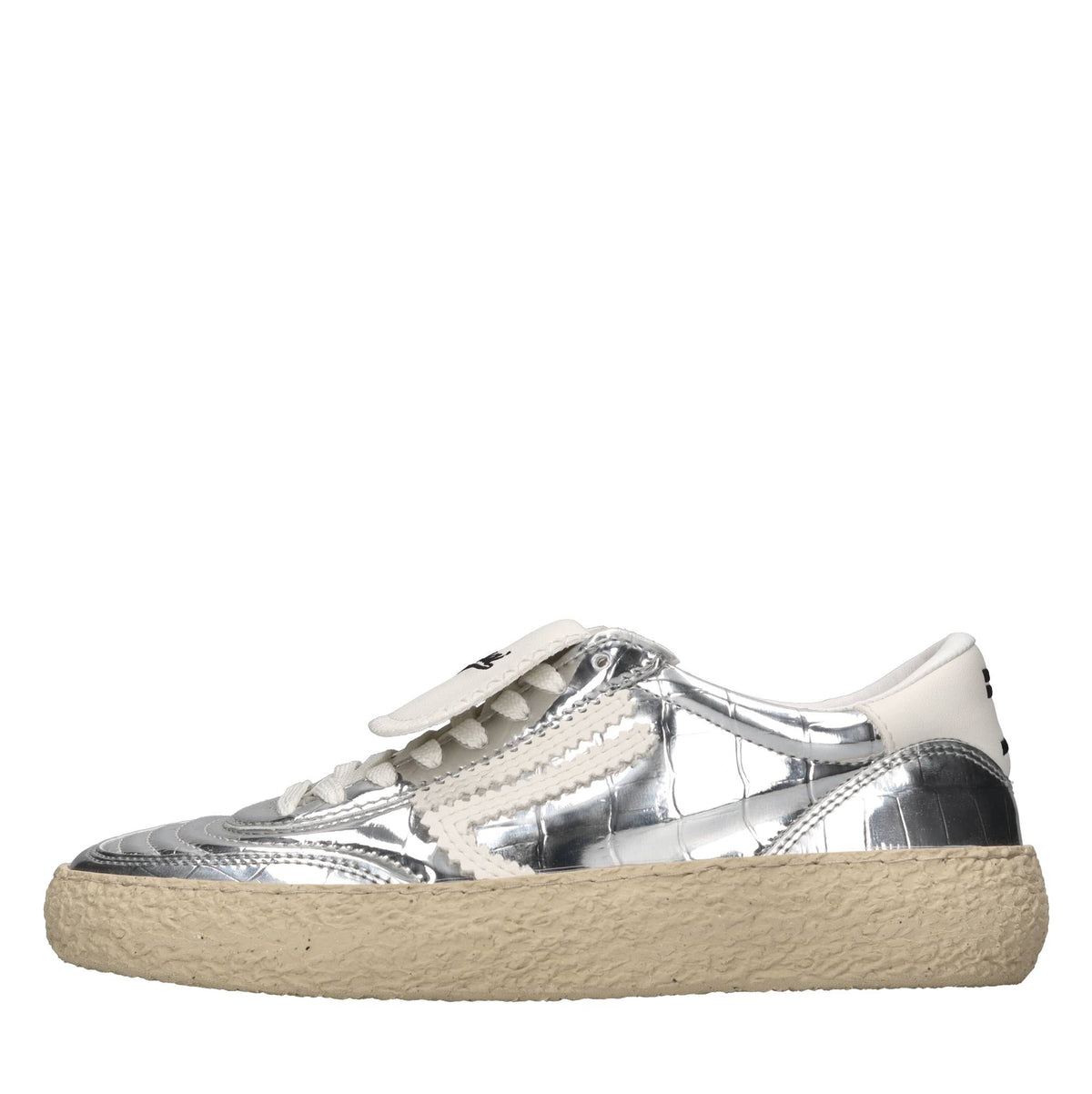 Sneakers in ecopelle e tessuto 