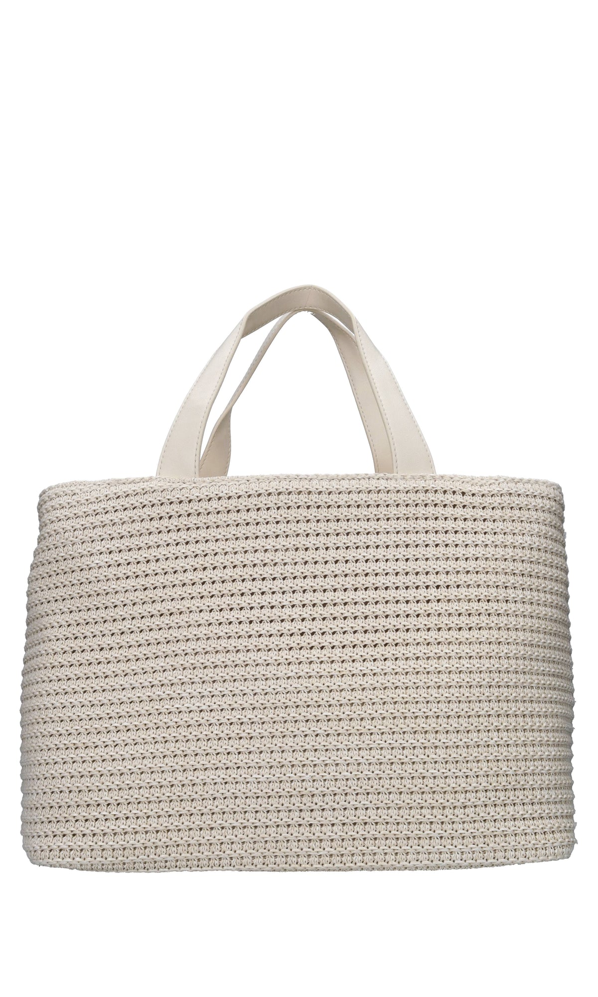 Borsa in tessuto e rafia 