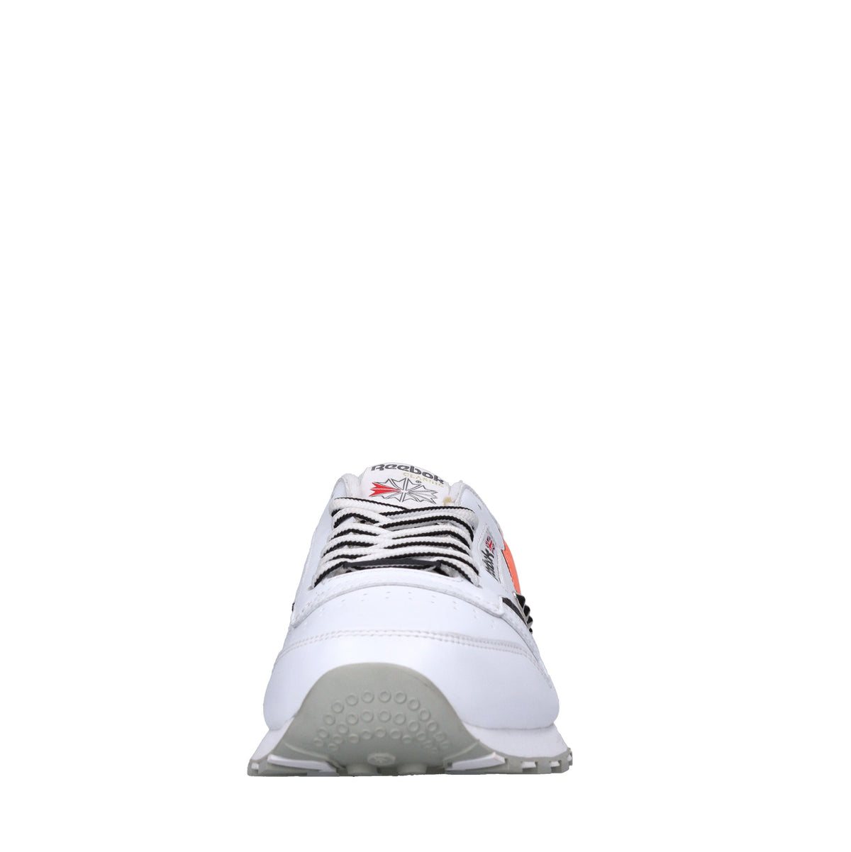 Sneakers in pelle e tessuto 