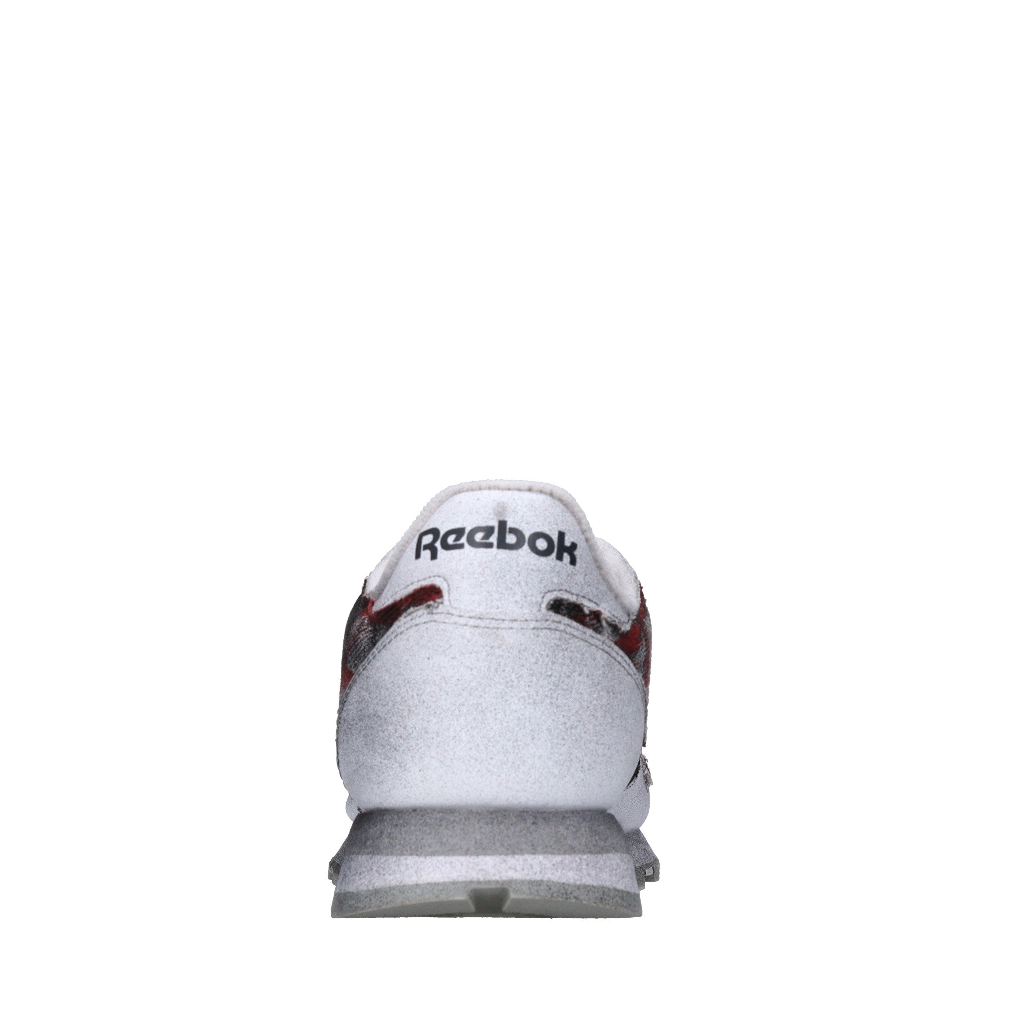Sneakers in pelle e tessuto 