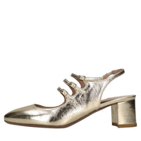 Décolleté slingback in pelle 