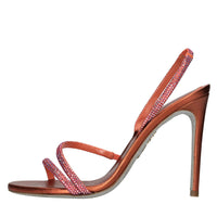 Sandali IRINA in cuoio raso e strass 