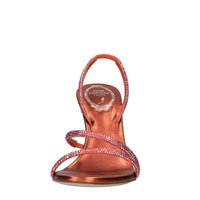 Sandali IRINA in cuoio raso e strass 