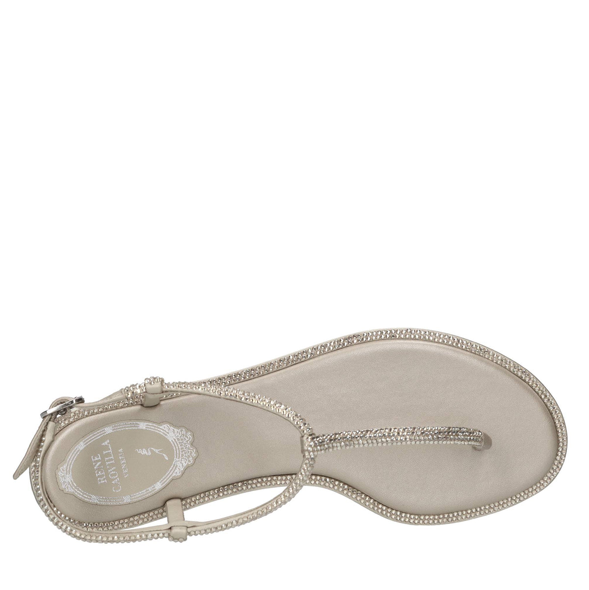 Sandali Diana in pelle e strass 