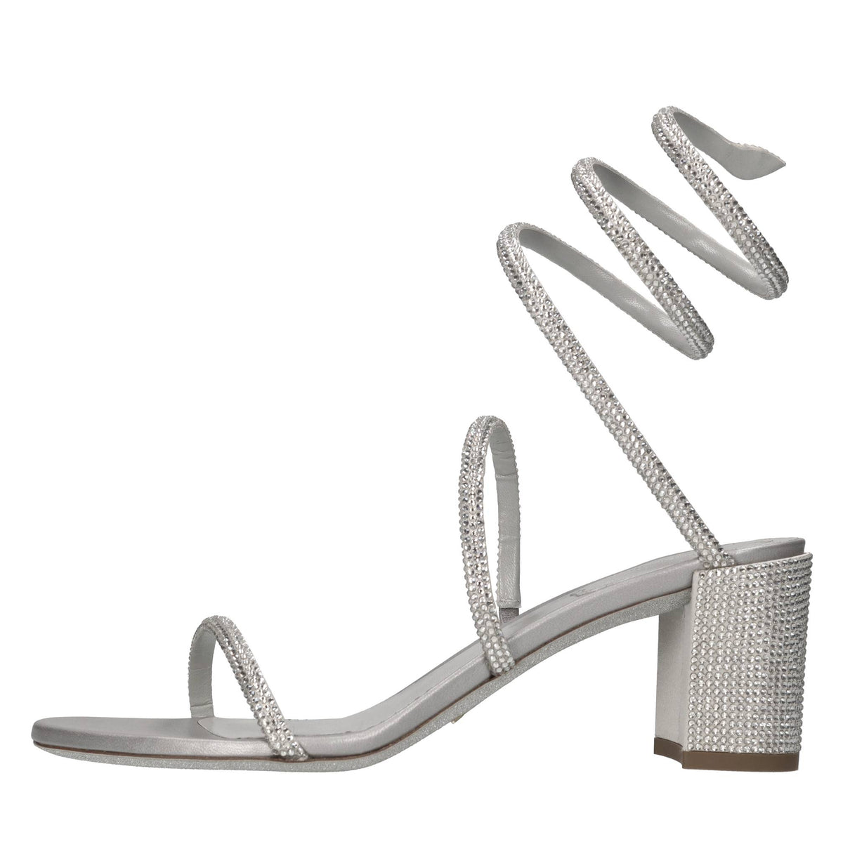 Sandali Cleo in camoscio,raso e strass 